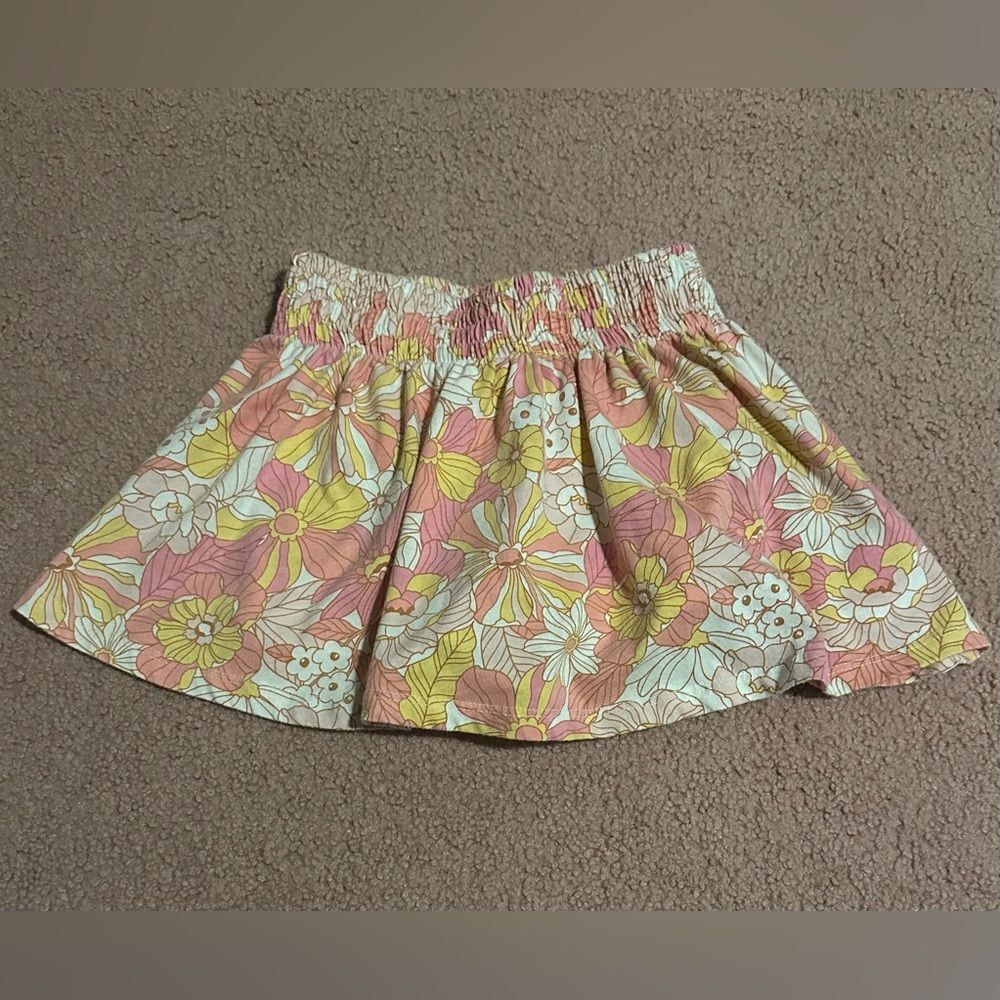 Haute Hippie Kids Style Floral Print Girl’s Skort small
